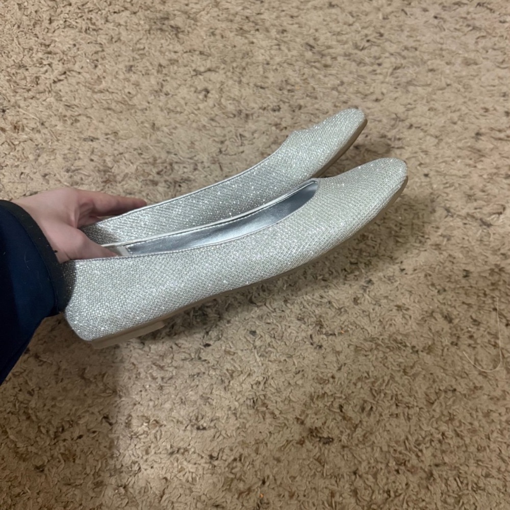 Elegant Silver Women's Flats
